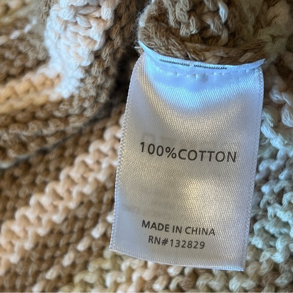 Tularosa Esme hooded pullover sweater in Sage Desert Stripe, cropped, sz XS - Picture 10 of 11